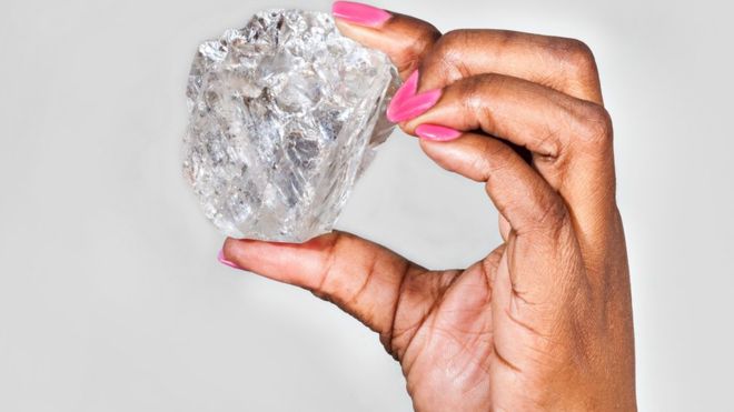 African Diamond in Hand